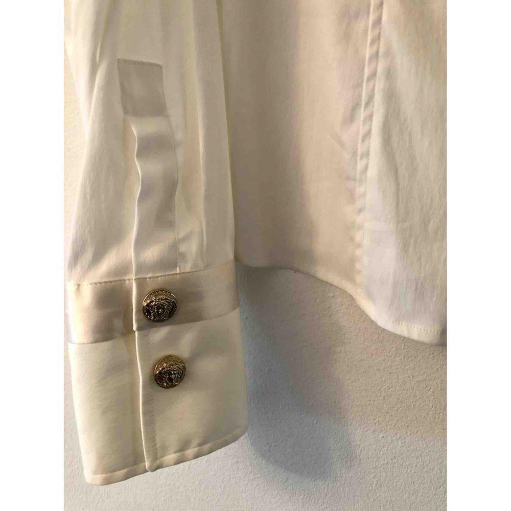 Women's Versace Cotton Shirt in White For Sale
