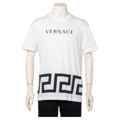 Camiseta blanca de algodón Versace