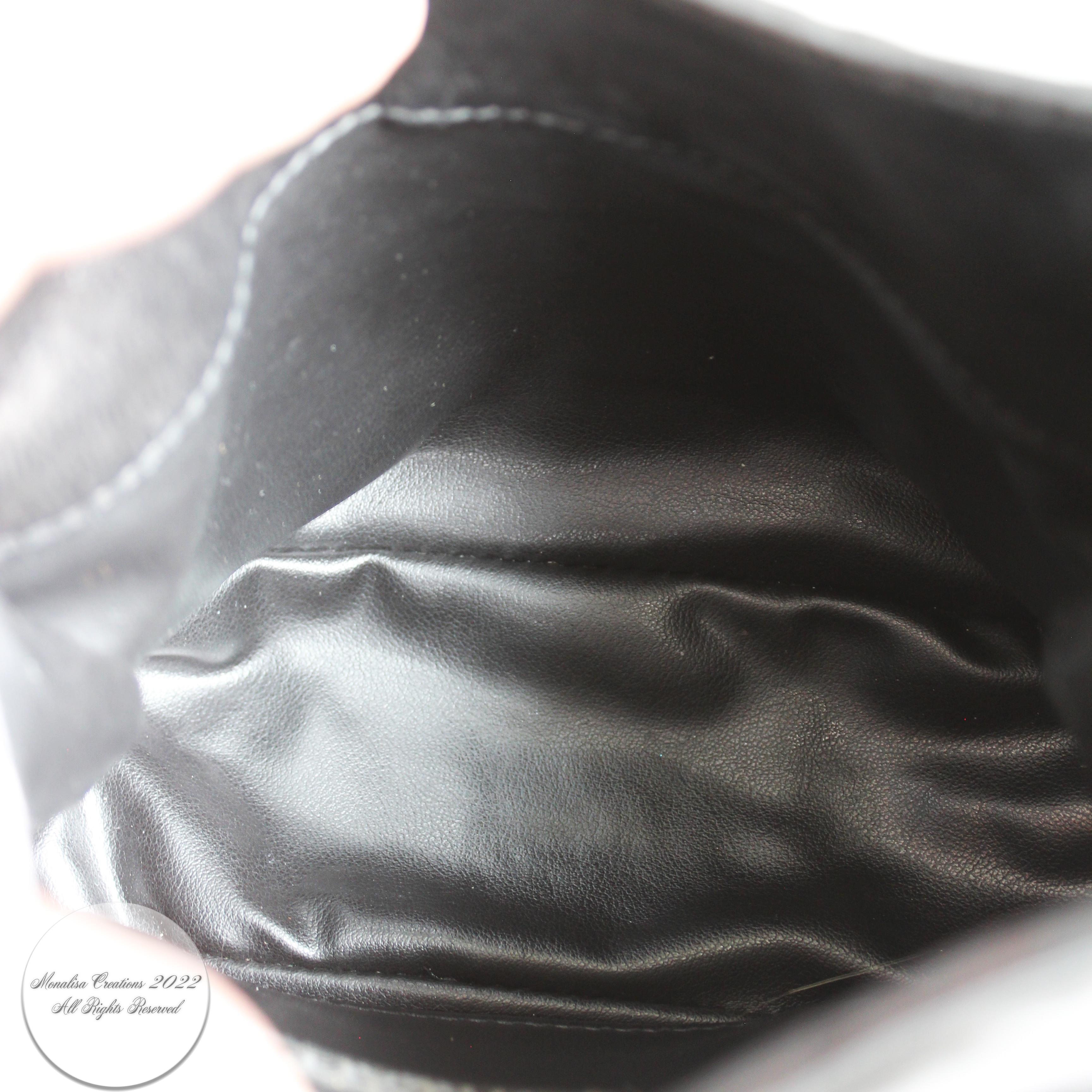 Versace Couture Evening Bag with Medusa Black Quilted Lambskin Leather 1990s 9