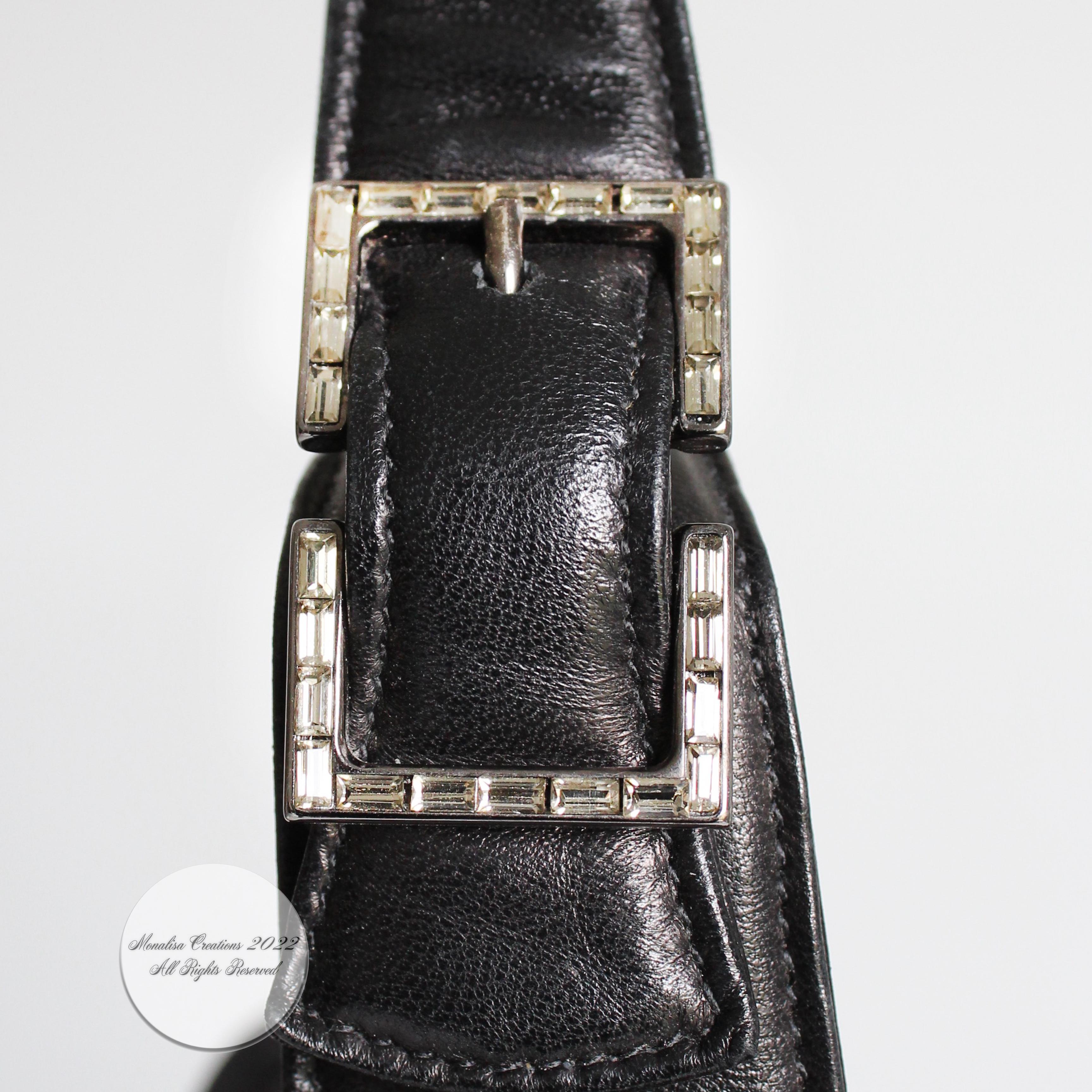 Versace Couture Evening Bag with Medusa Black Quilted Lambskin Leather 1990s 4