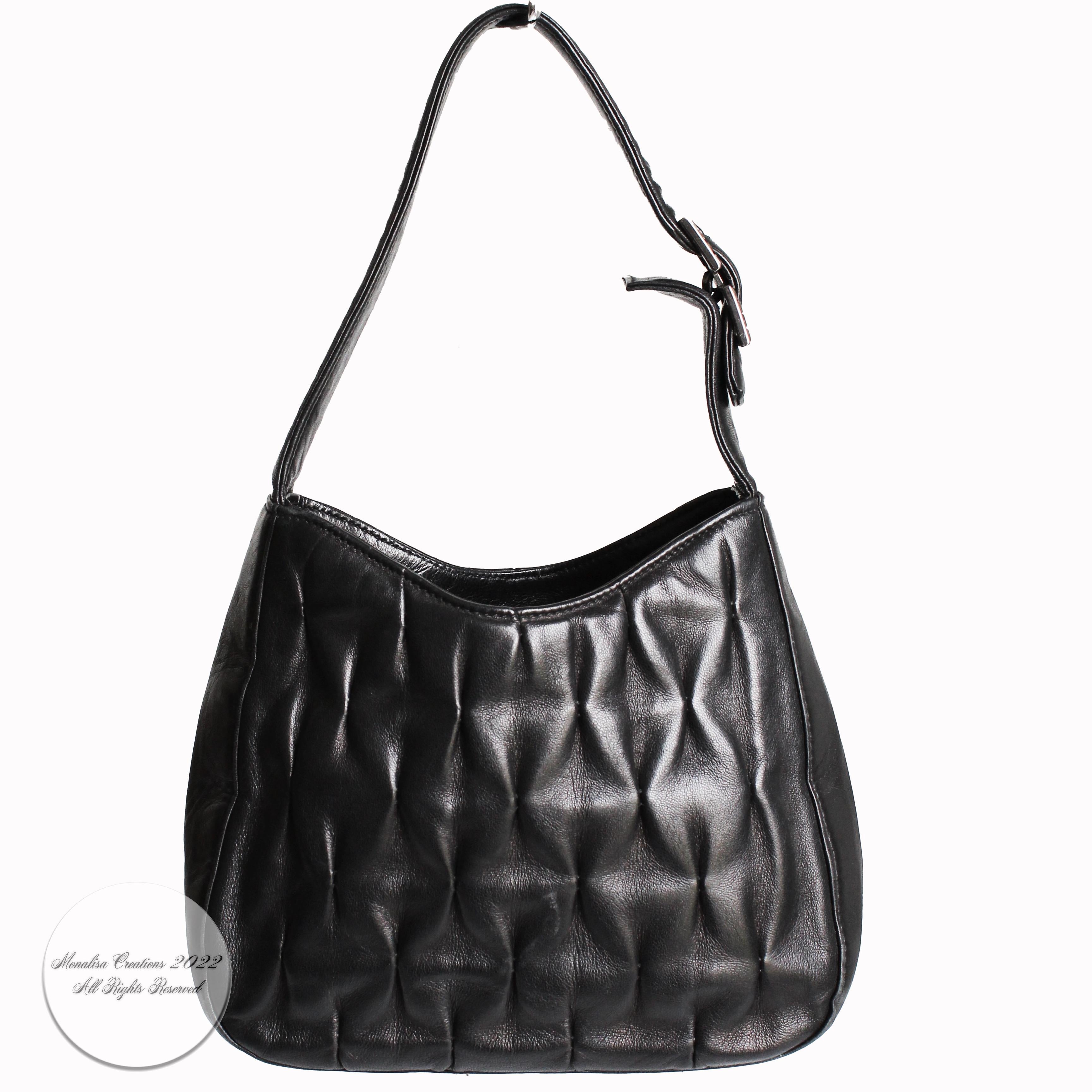 Versace Couture Evening Bag with Medusa Black Quilted Lambskin Leather 1990s 5