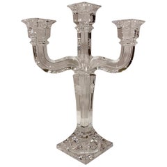 Versace Crystal Candelabra by Rosenthal 3 Branch Candle Holder