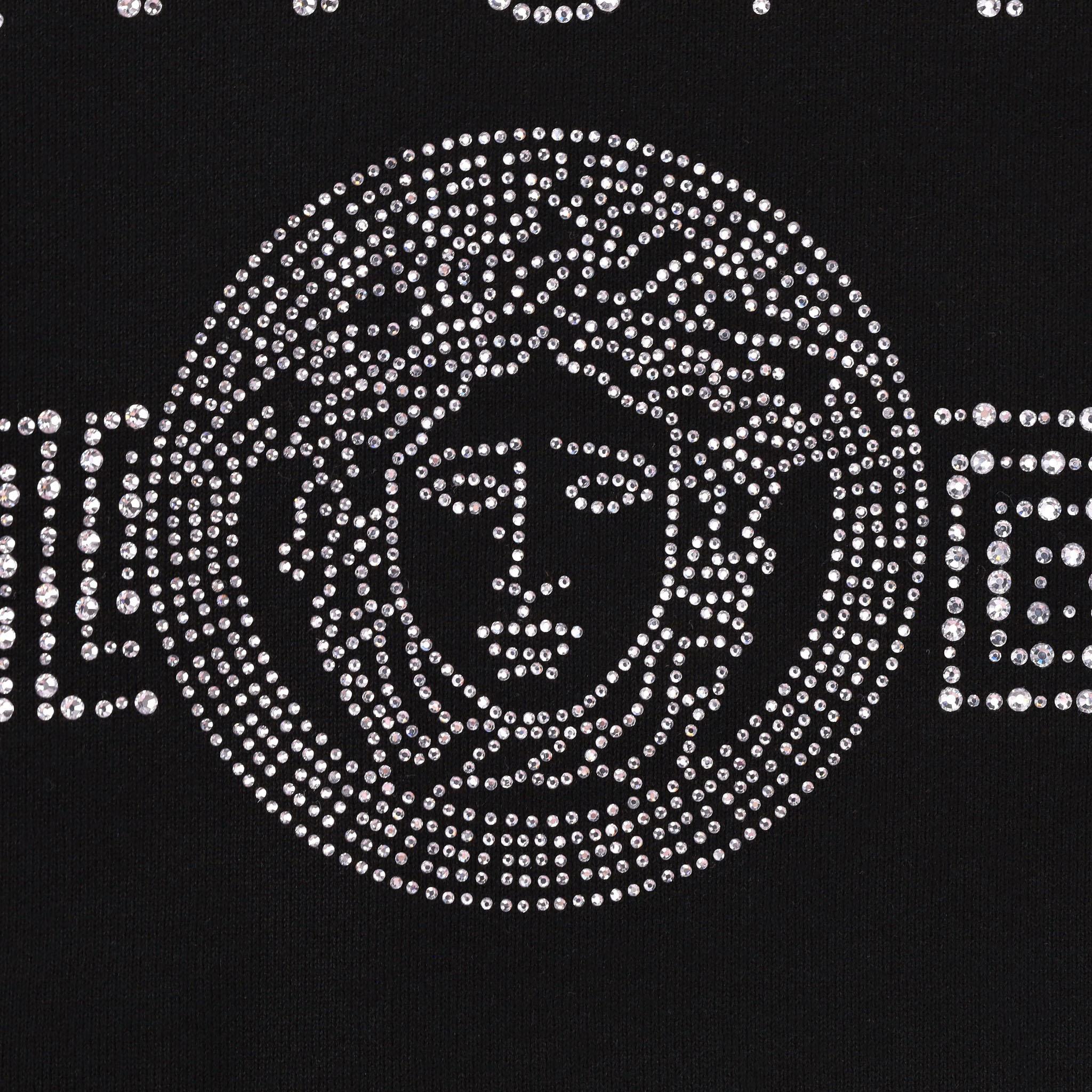Women's Versace Crystal Medusa Logo Cotton Sweatshirt For Sale