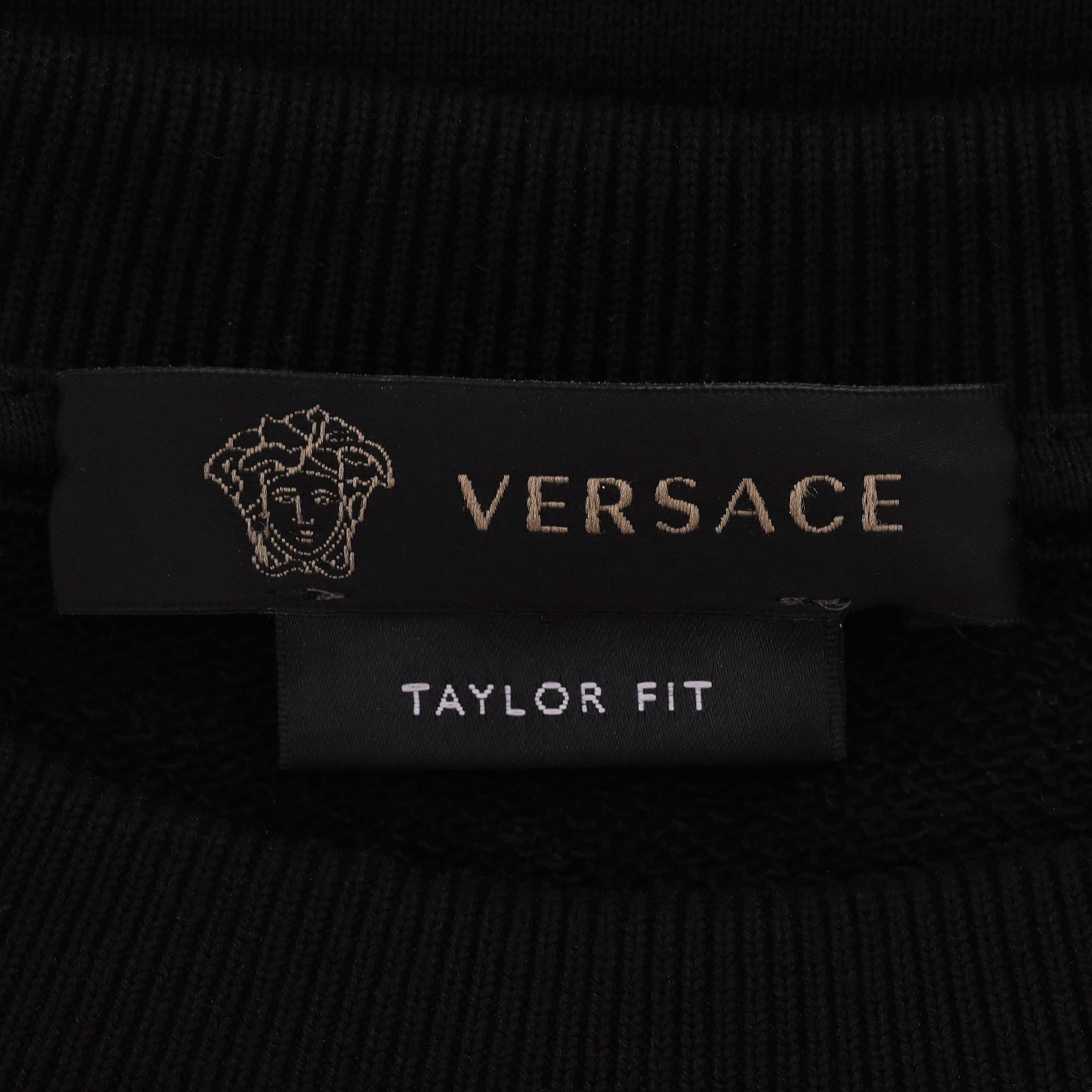 Versace Crystal Medusa Logo Cotton Sweatshirt For Sale 1