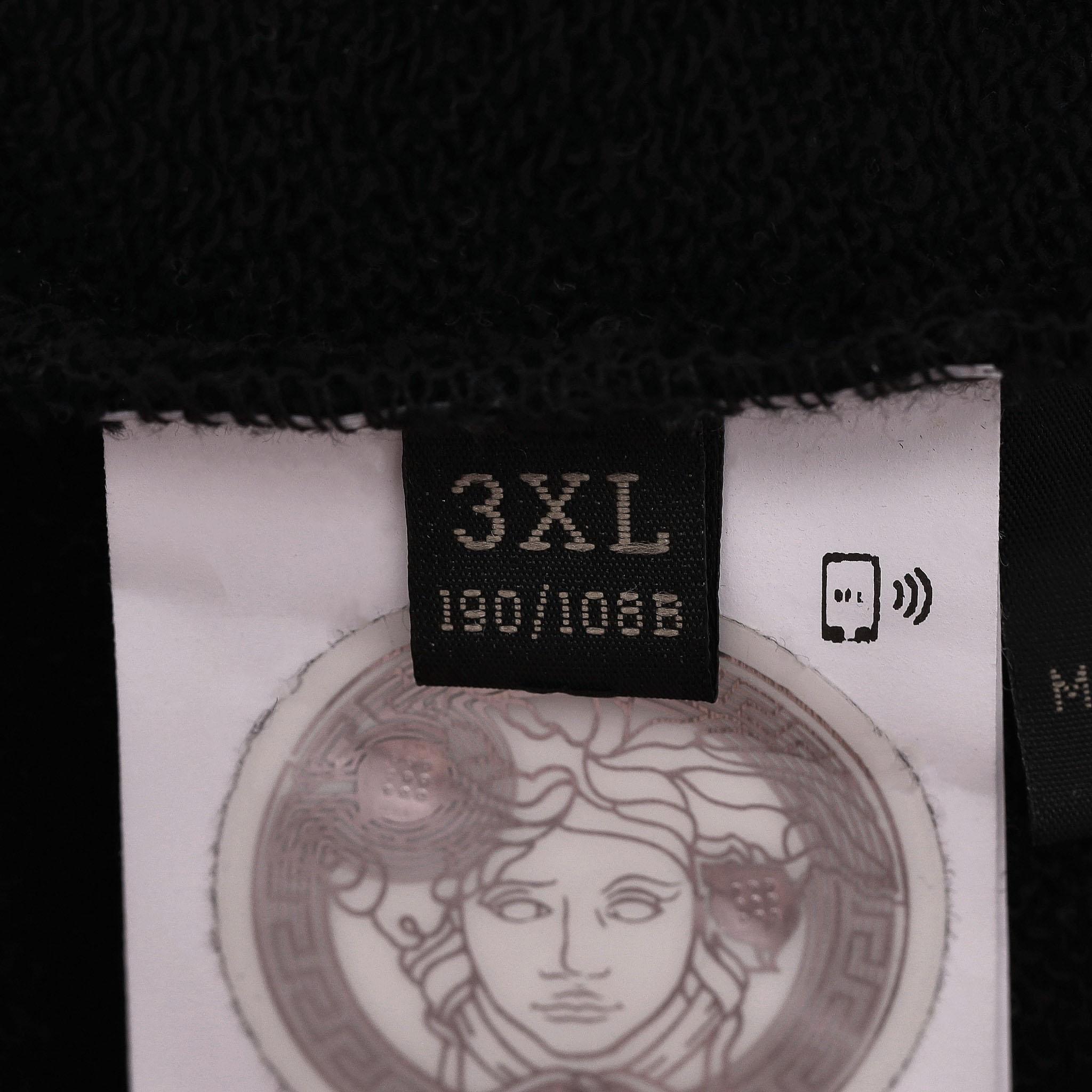 Versace Crystal Medusa Logo Cotton Sweatshirt For Sale 2