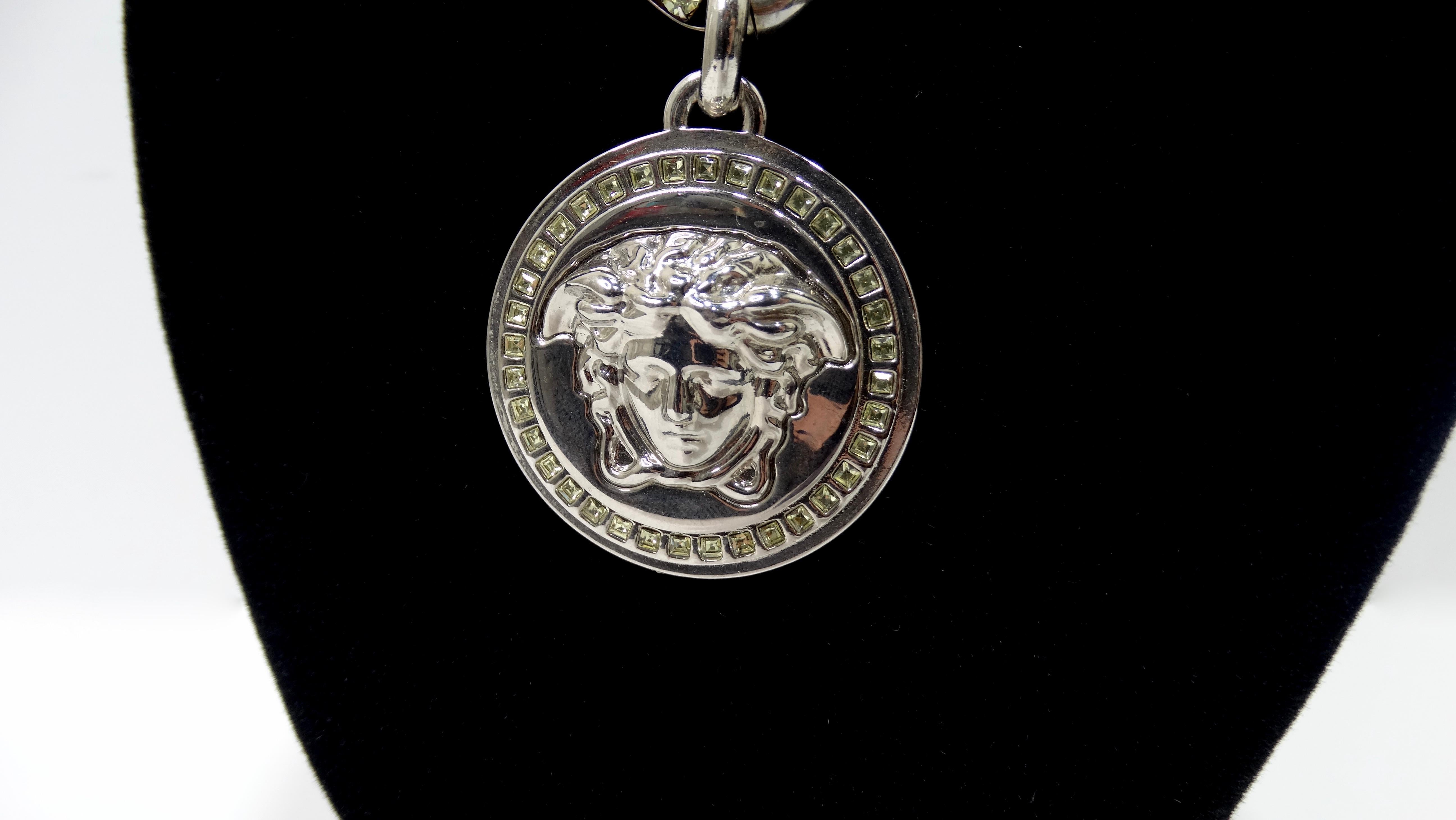 versace medusa necklace silver