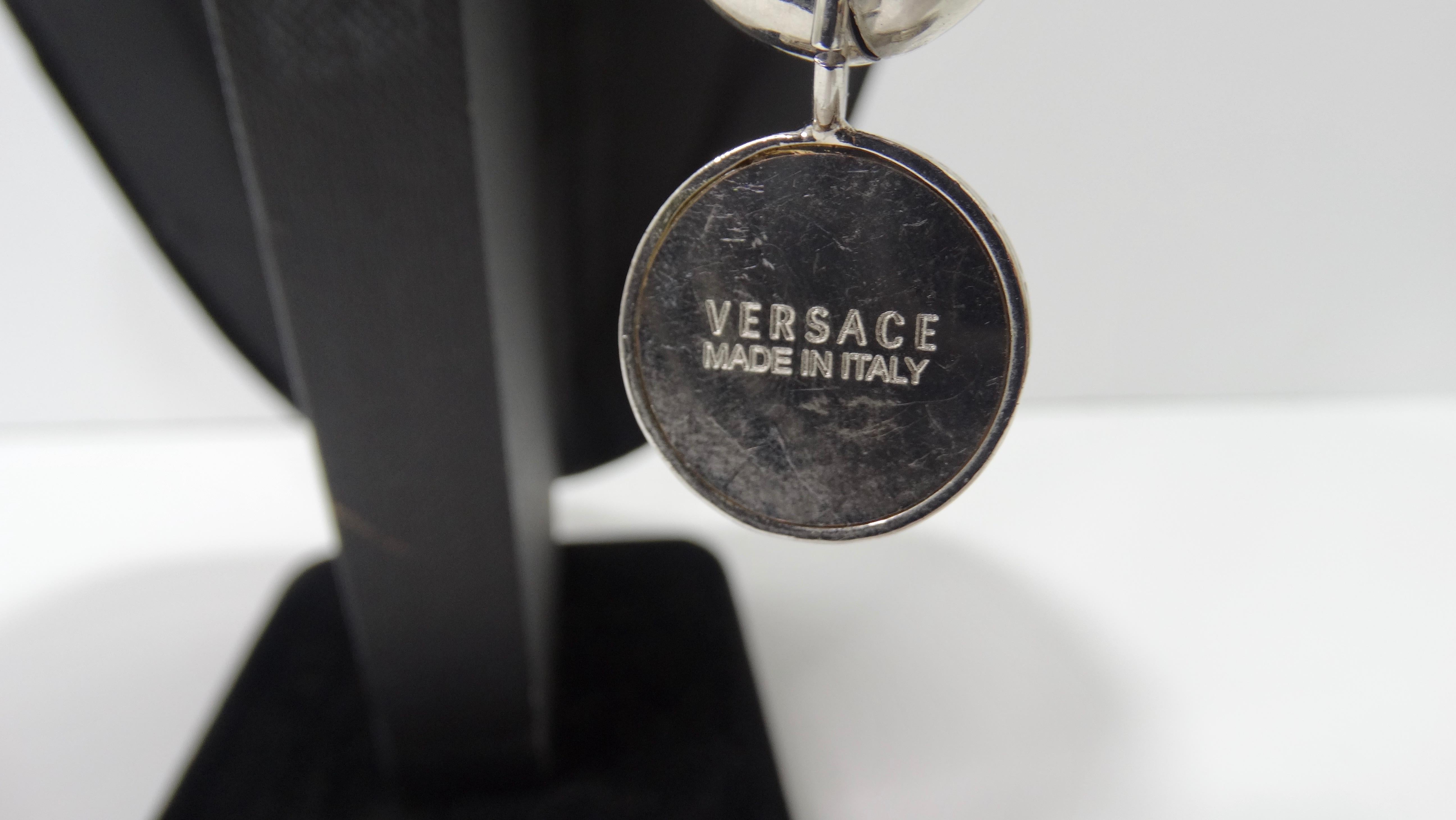 Women's or Men's Versace Crystal Medusa Pendant Necklace 