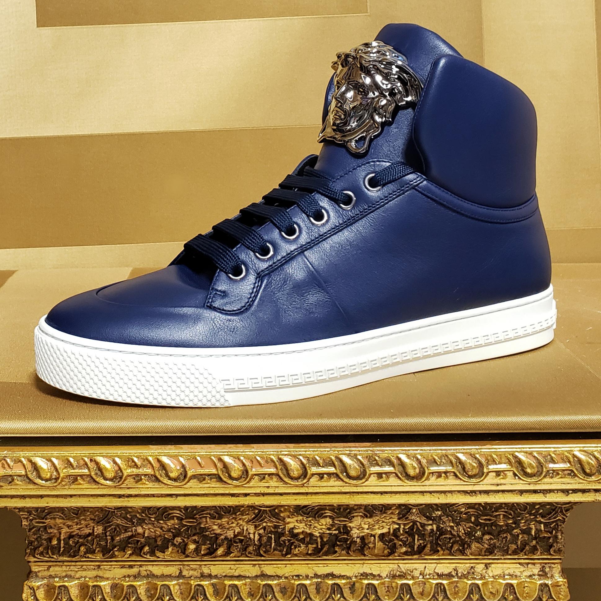 versace blue sneakers