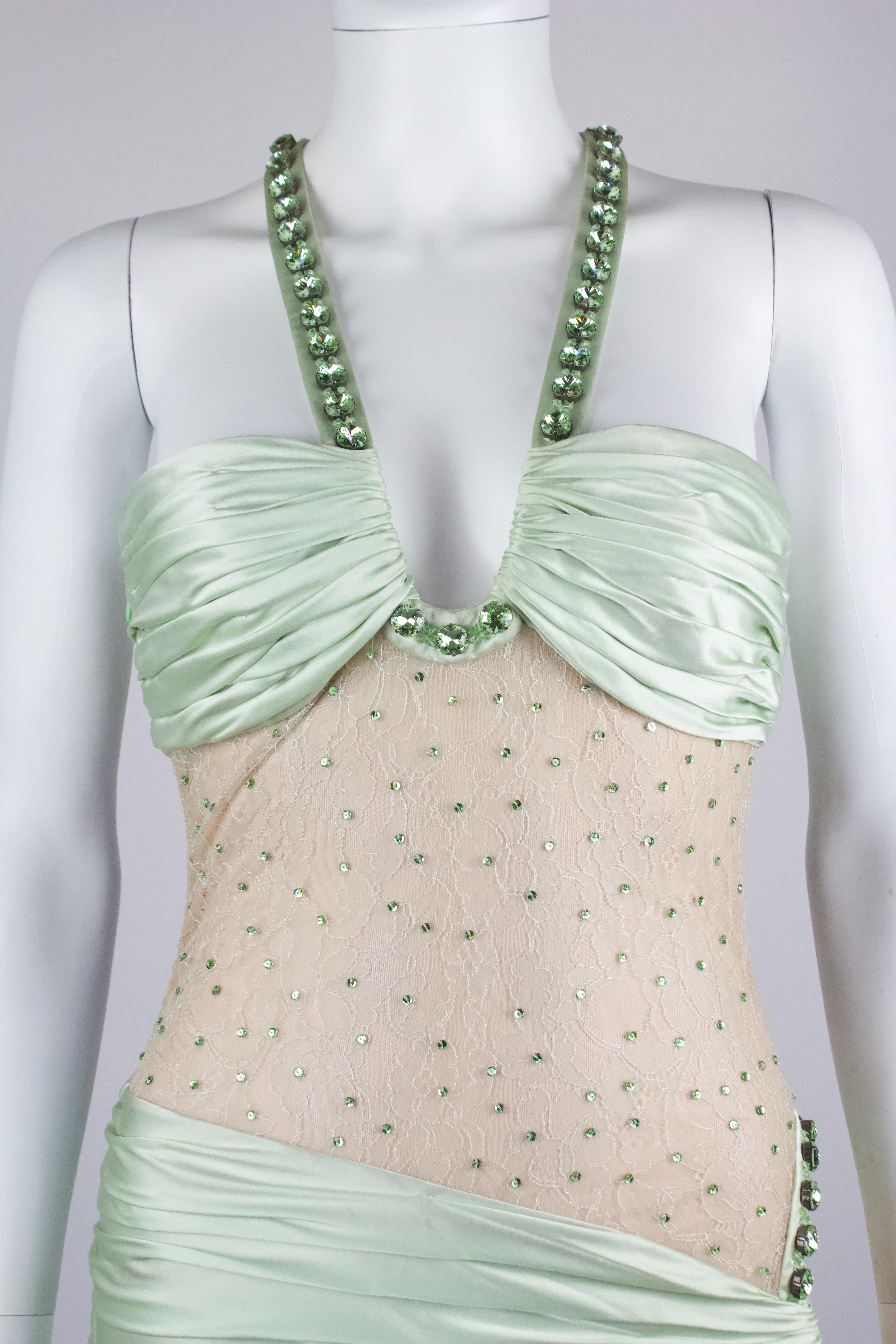 Vestido de alta costura Versace, S/S 2004 Gris