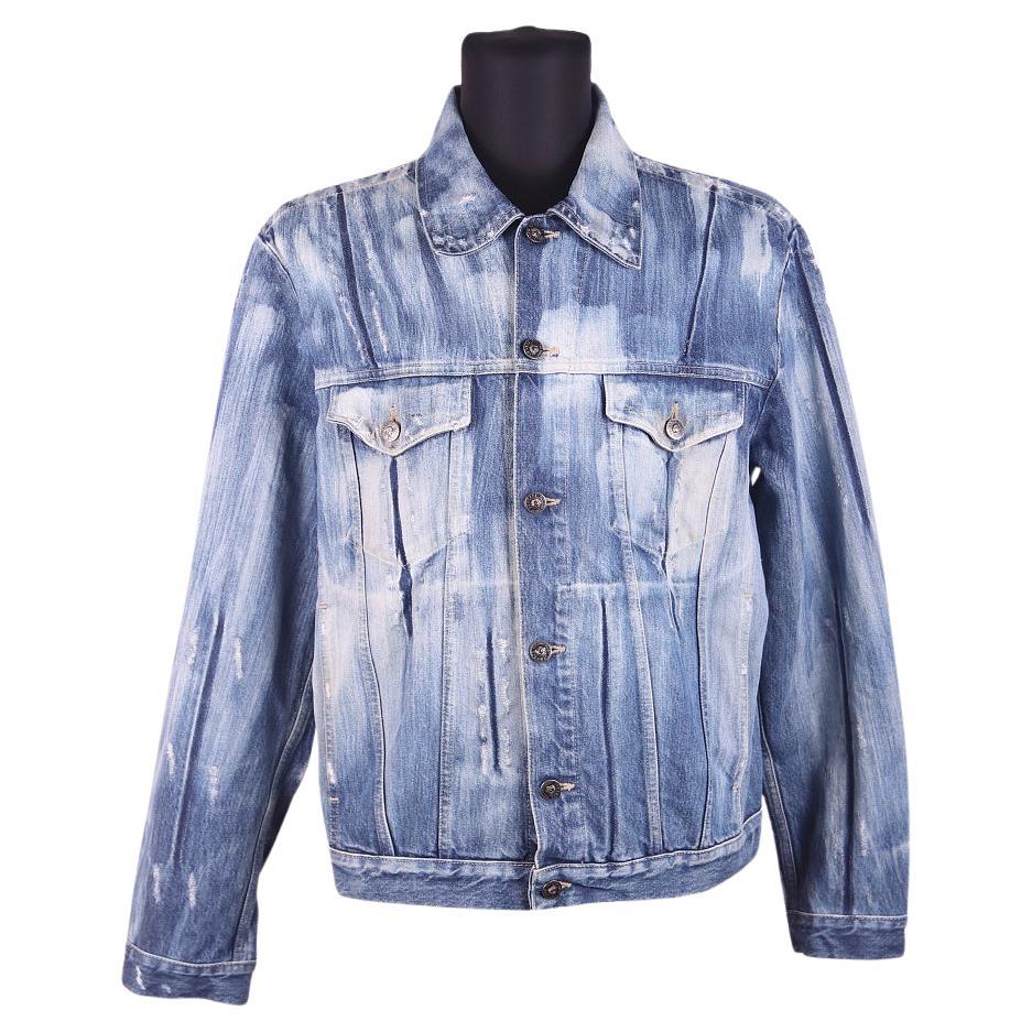 Versace — Denim Jacket (XXL, Made in Italy) For Sale