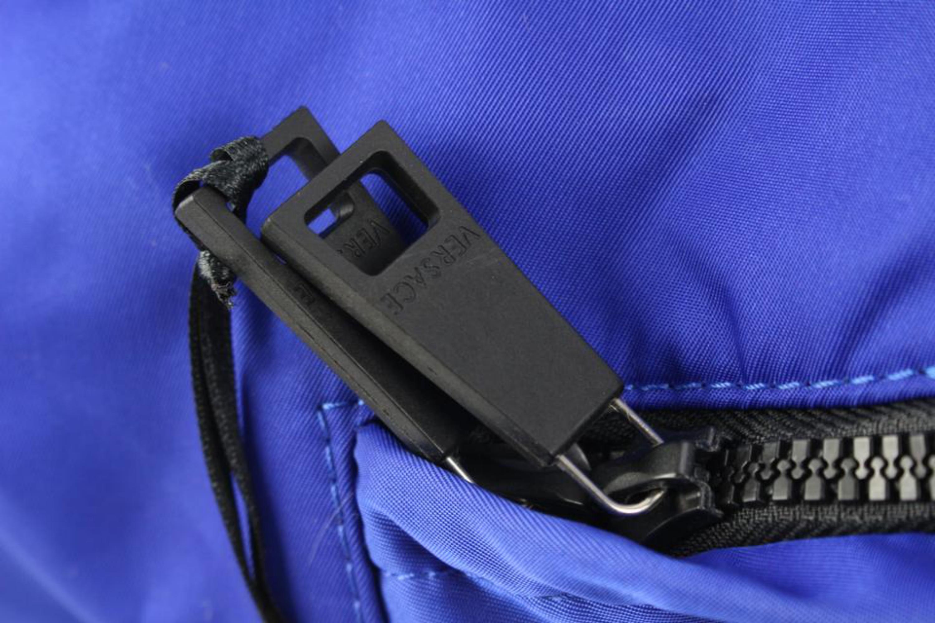 versace blue backpack