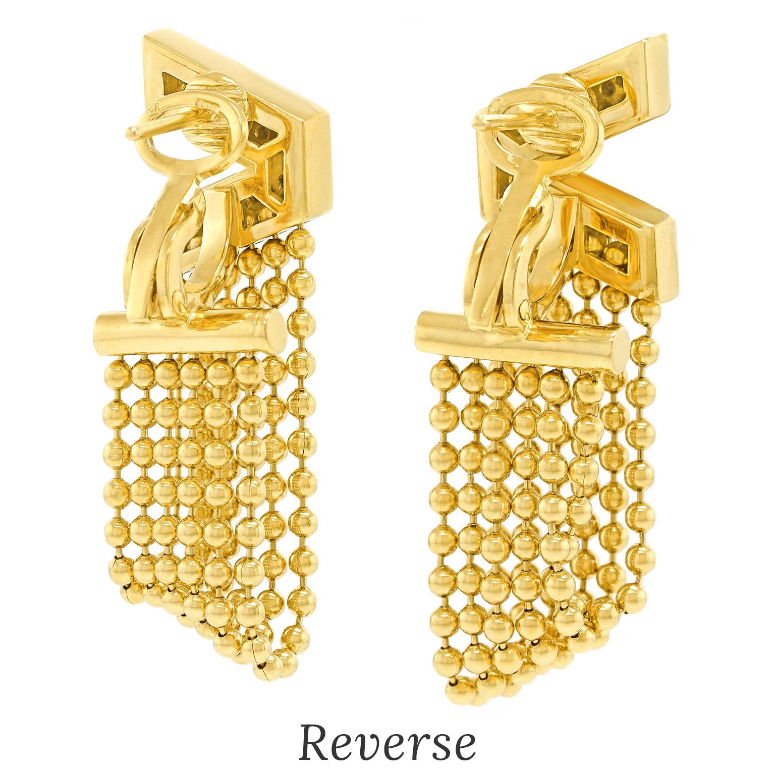 Versace Diamond Earrings For Sale 3