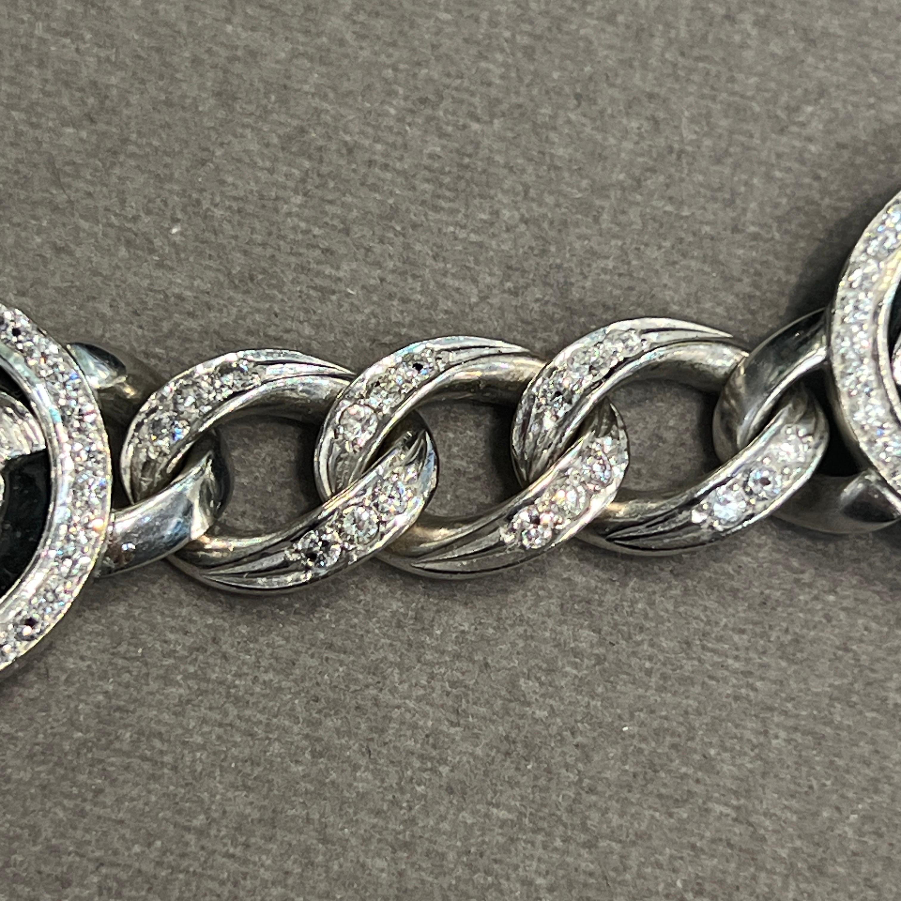 Versace Diamond Link Bracelet 8