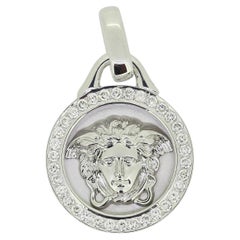 Versace Diamond Medusa Medallion Pendant