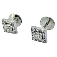 Versace Diamond White Gold Earrings