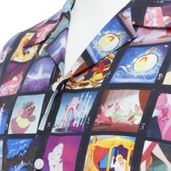 VERSACE DISNEY Limited Edition Cinderella print short bowling shirt EU42 XL