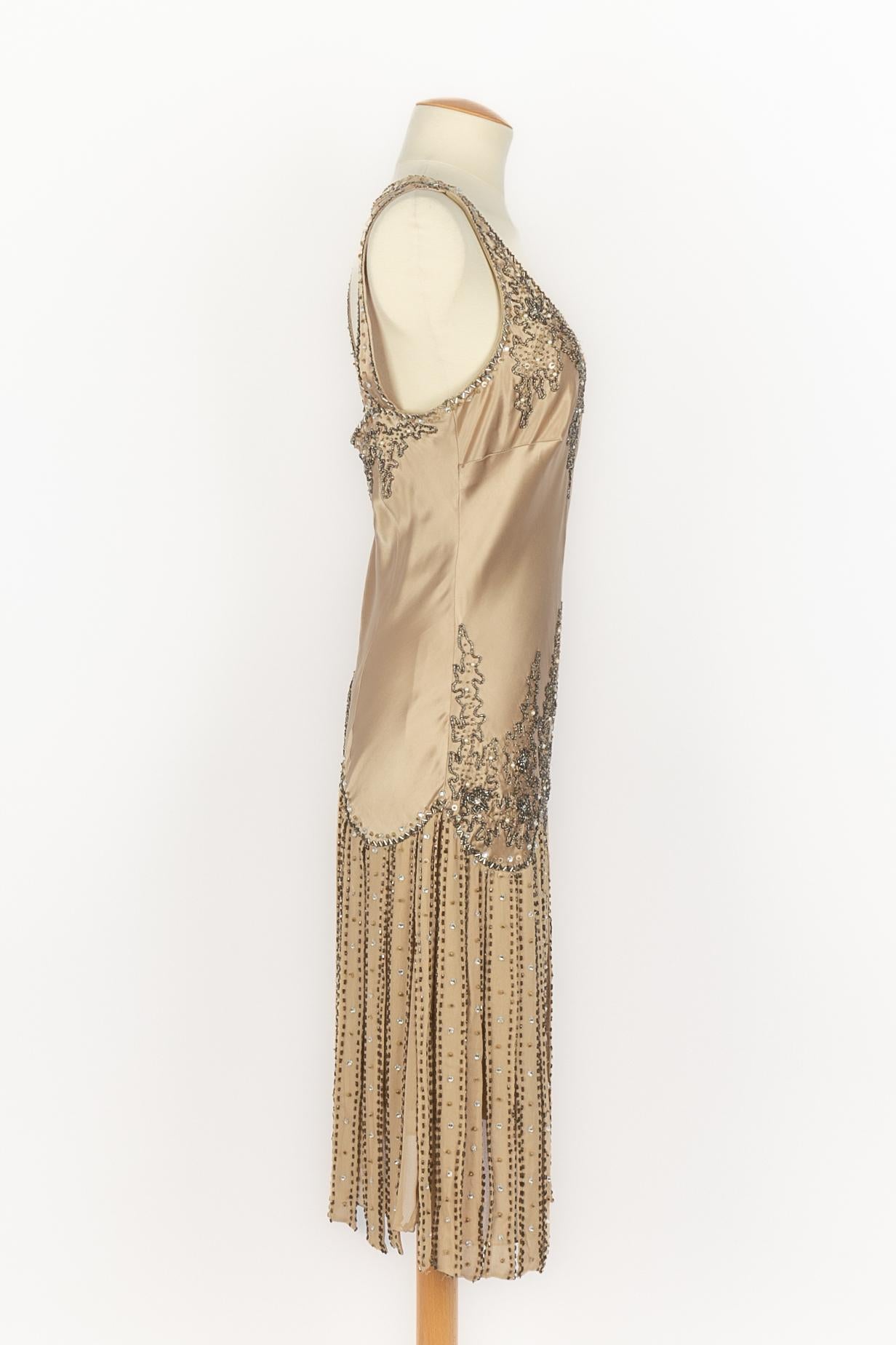Beige Versace dress