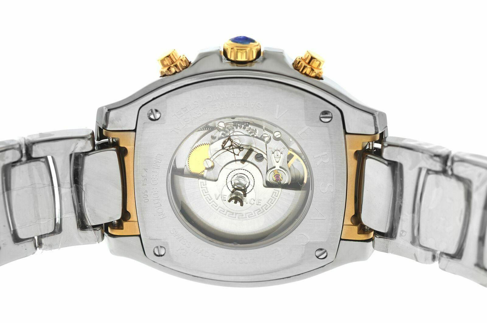 Versace DV One Skeleton VK802 /0013 Limited Ceramic Chronograph Watch In New Condition For Sale In New York, NY