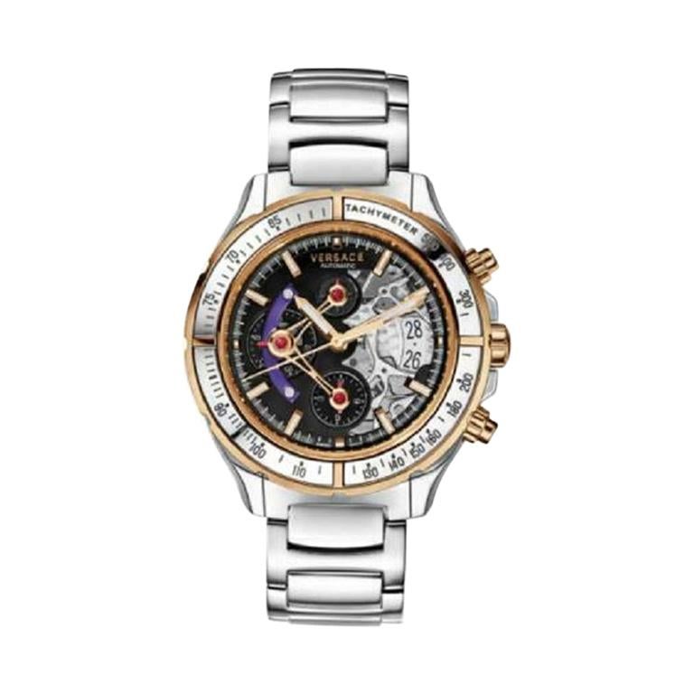 Versace DV One Skeleton VK802 /0013 Limited Ceramic Chronograph Watch For  Sale at 1stDibs | versace skeleton watch, versace dominos watch, versace  women's dv one ceramic bracelet watch