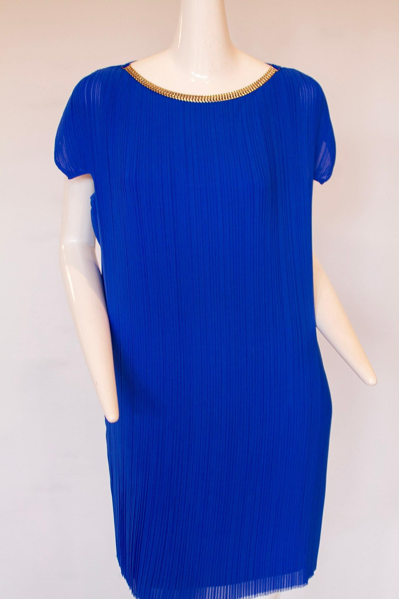 electric pleated dress