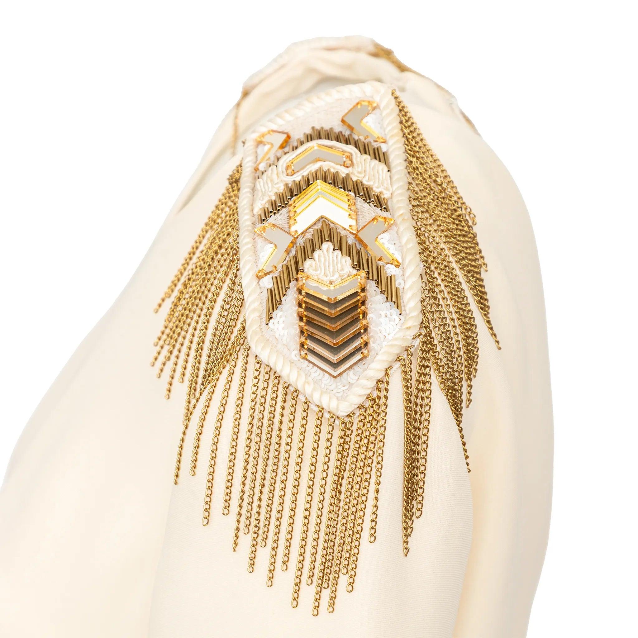 Mini robe avec ornements de Versace - '10 en vente 5