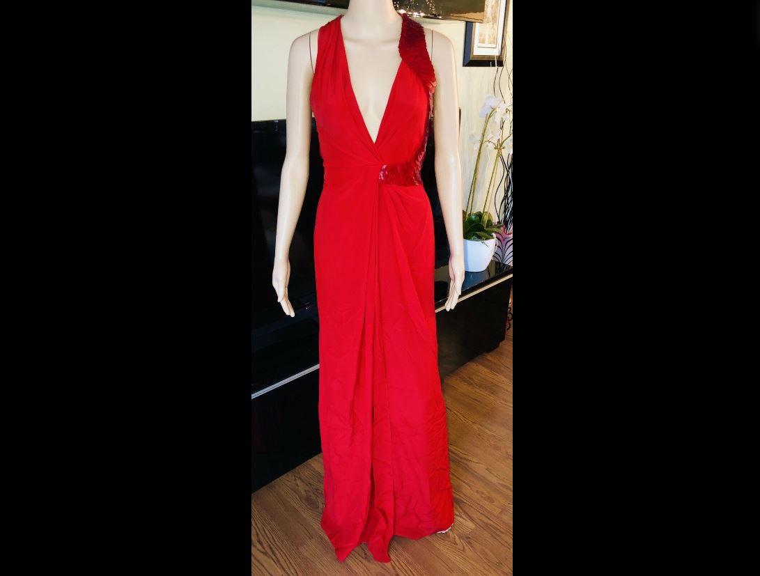 versace red dress