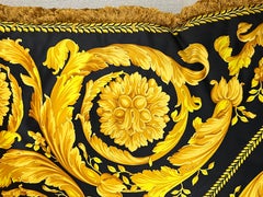 Versace Extra Large Silk and Velvet Pillow