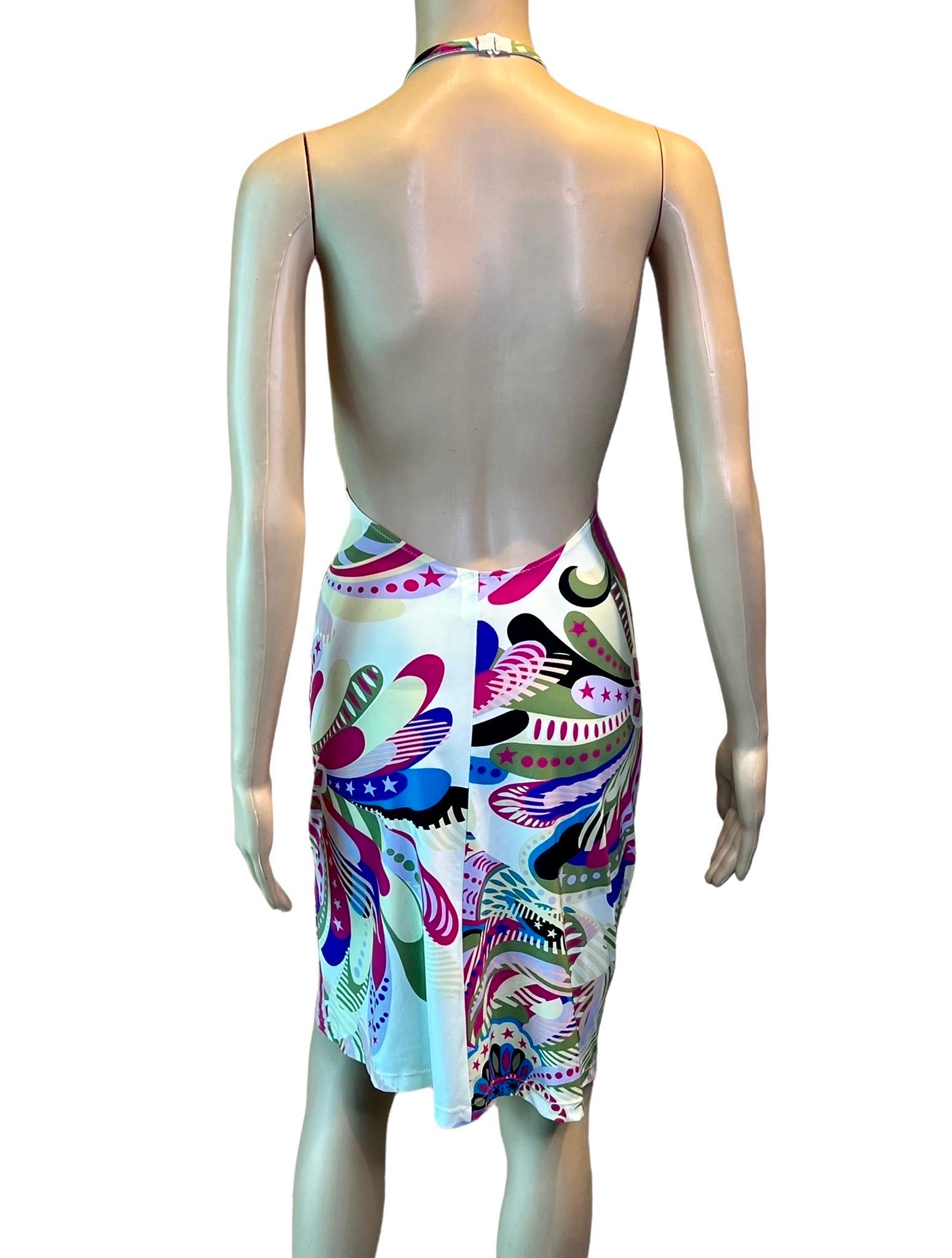 Versace F/W 2002 Floral Print Bikini Swimsuit Swimwear & Beach Dress 3 Piece Set 11
