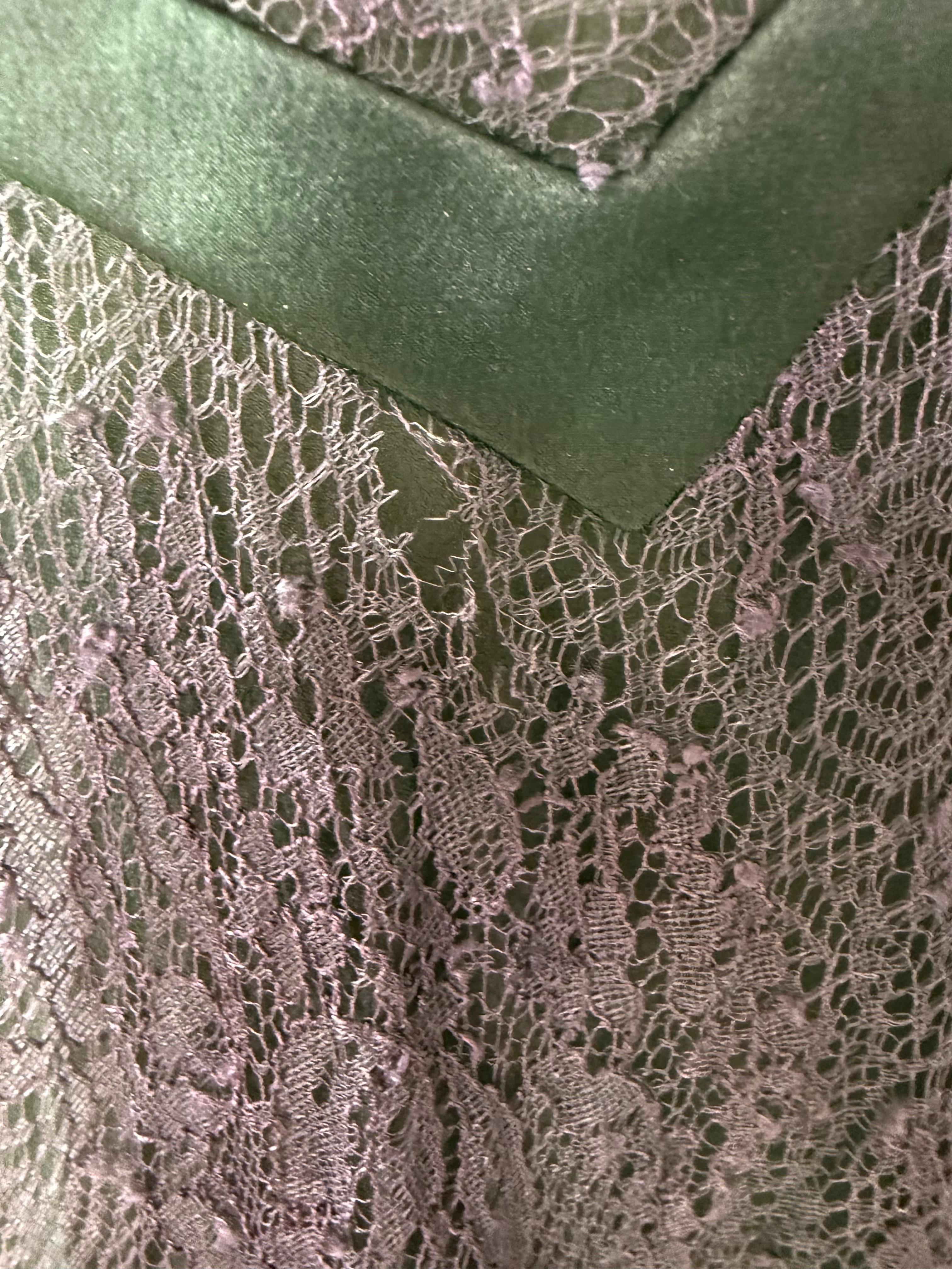 Versace F/W 2003 Runway Bustier Bra Sheer Lace Open Back Dress For Sale 8