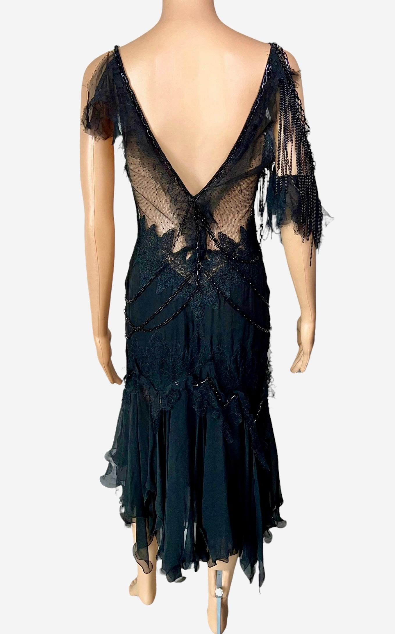 versace black lace dress