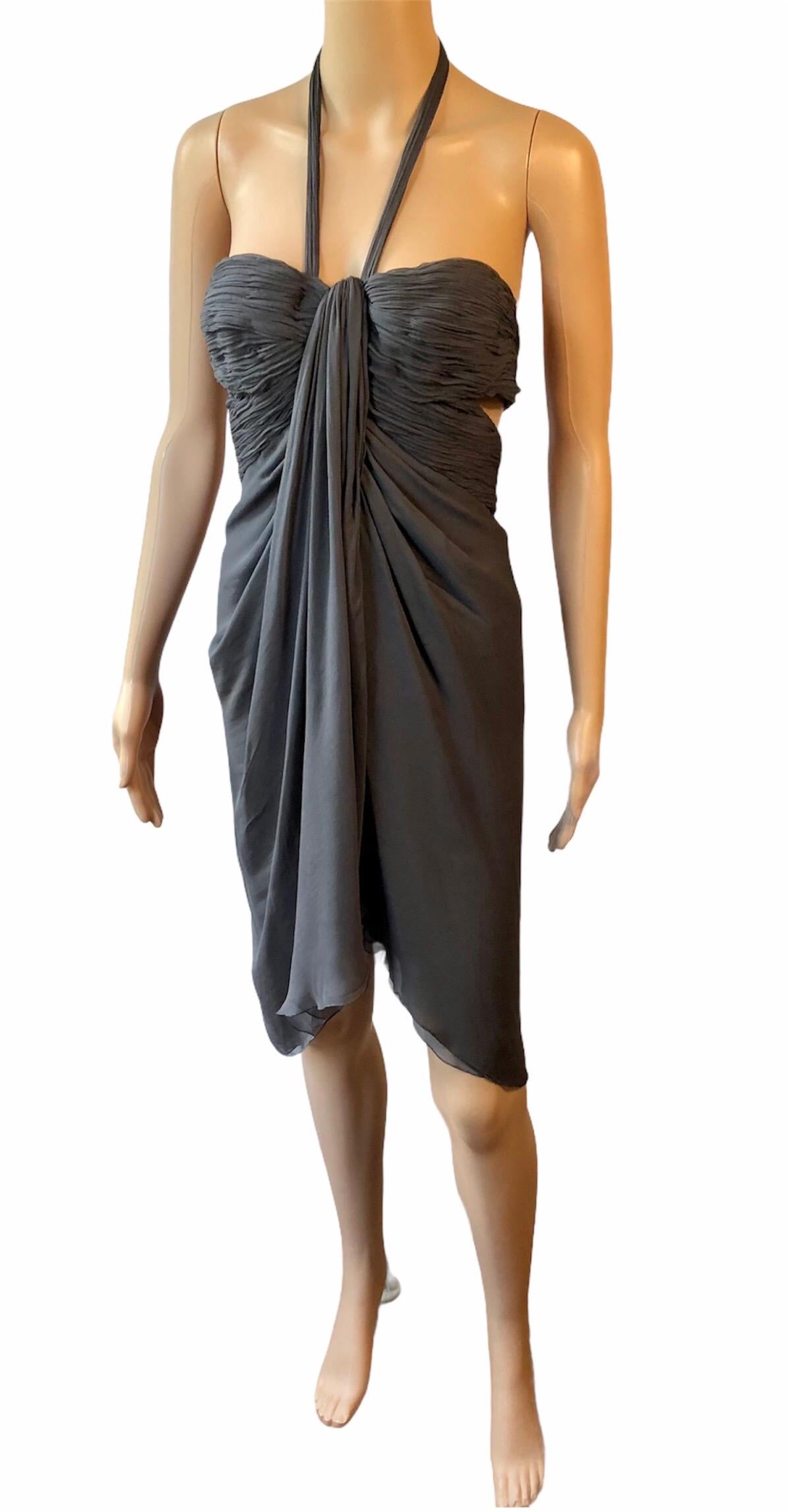 Versace F/W 2006 Runway Bustier Bra Cutout Back Dress For Sale 1