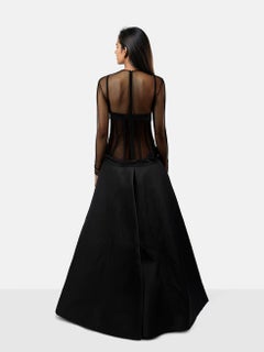 Versace F/W2023 Black Medusa ‚Äô95 Duchess Gown Size S