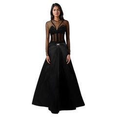 Versace F/W2023 Black Medusa ‚Äô95 Duchess Gown Size S