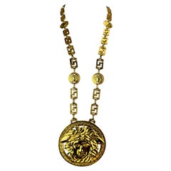 Versace Fall 1992 Runway Oversized Medusa Necklace
