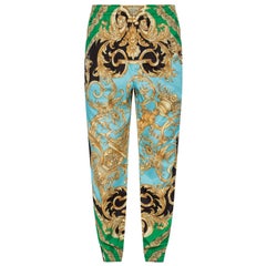 Versace Fall 2019 Runway Mens "Homme De Barocco" Print Track Pants Taille 50