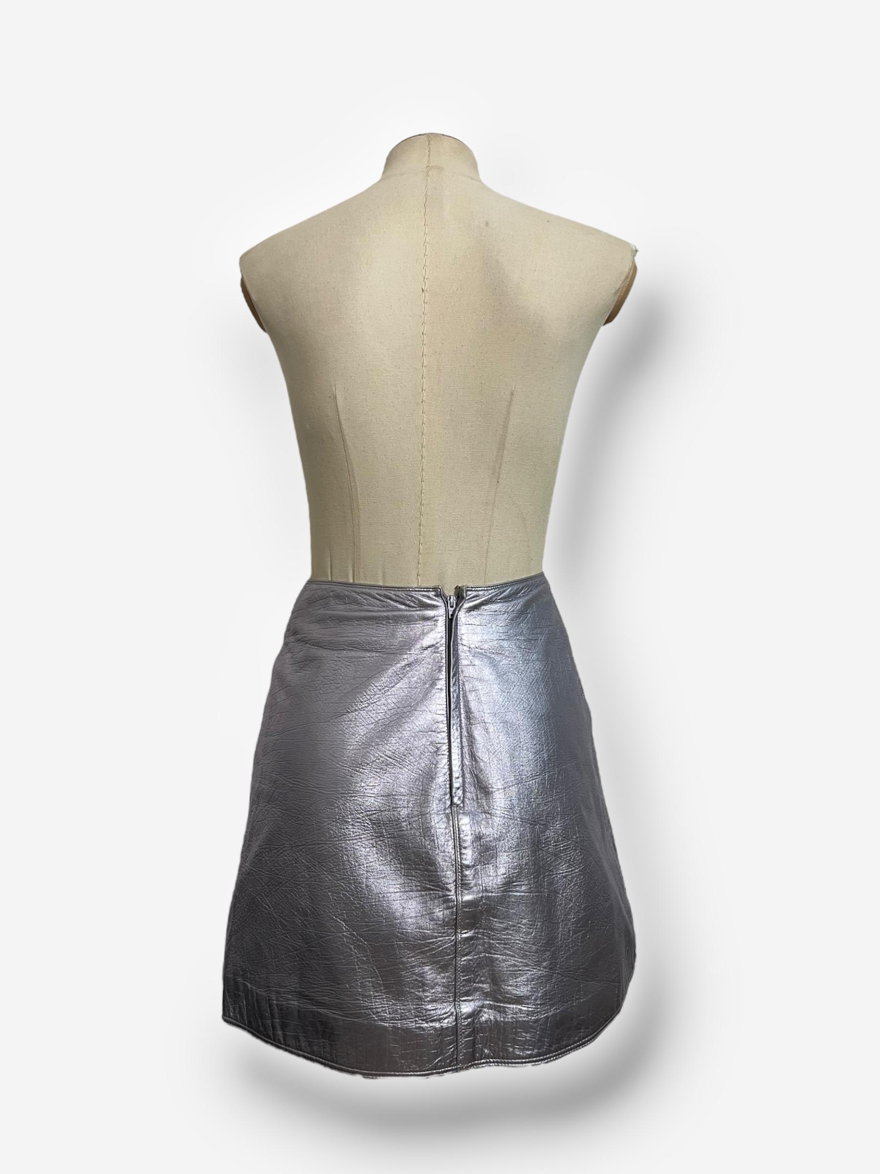 Versace, Autunno/Inverno 1994: ensemble in maglia di pelle a due pezzi in vendita 5