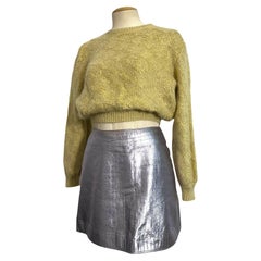 Versace, Herbst/Winter 1994 Zweiteiliges Ensemble aus Lederstrick