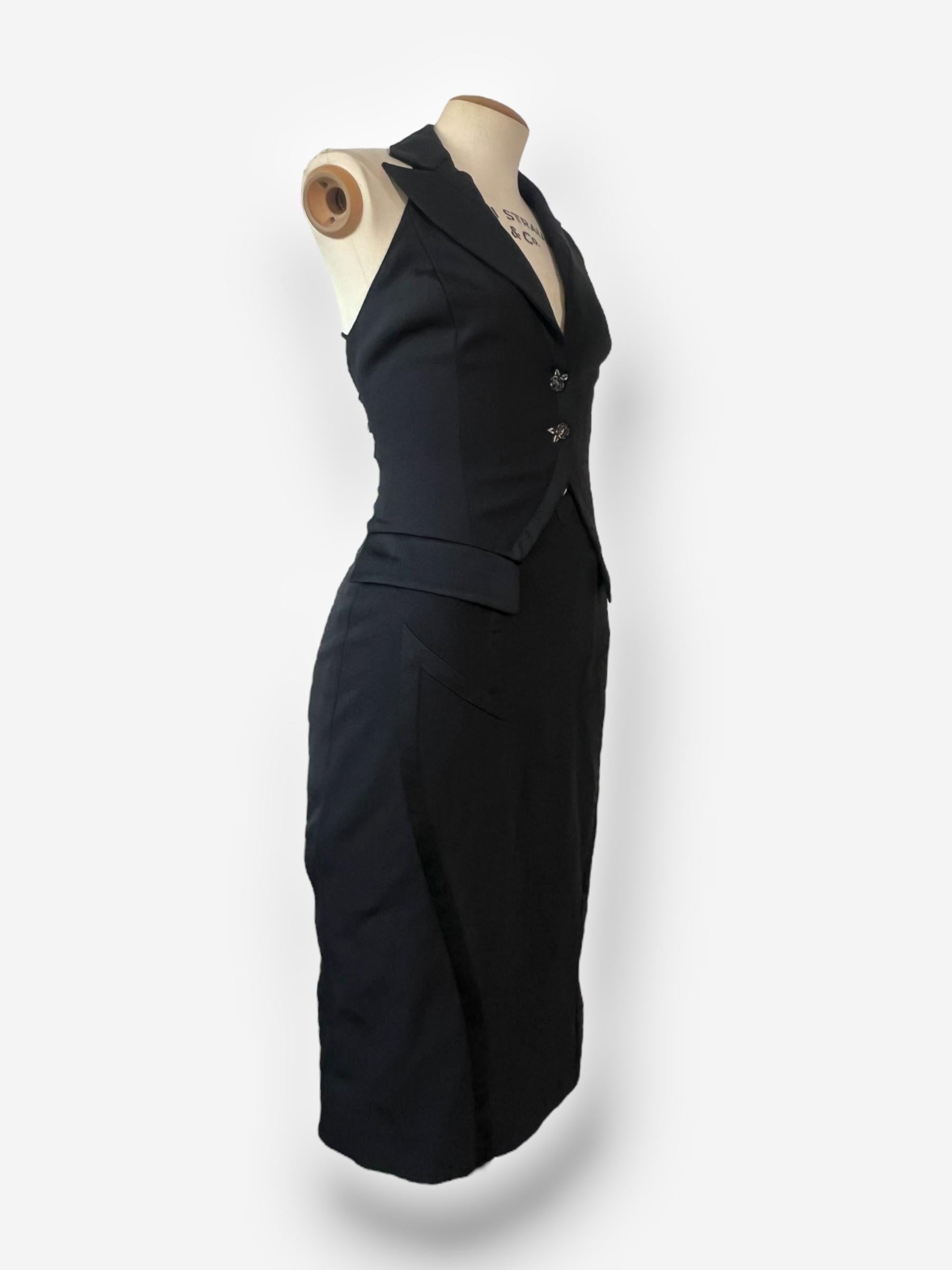 Versace Fall/Winter 2003 Corset-Back Midi Dress In Excellent Condition In CAPELLE AAN DEN IJSSEL, ZH