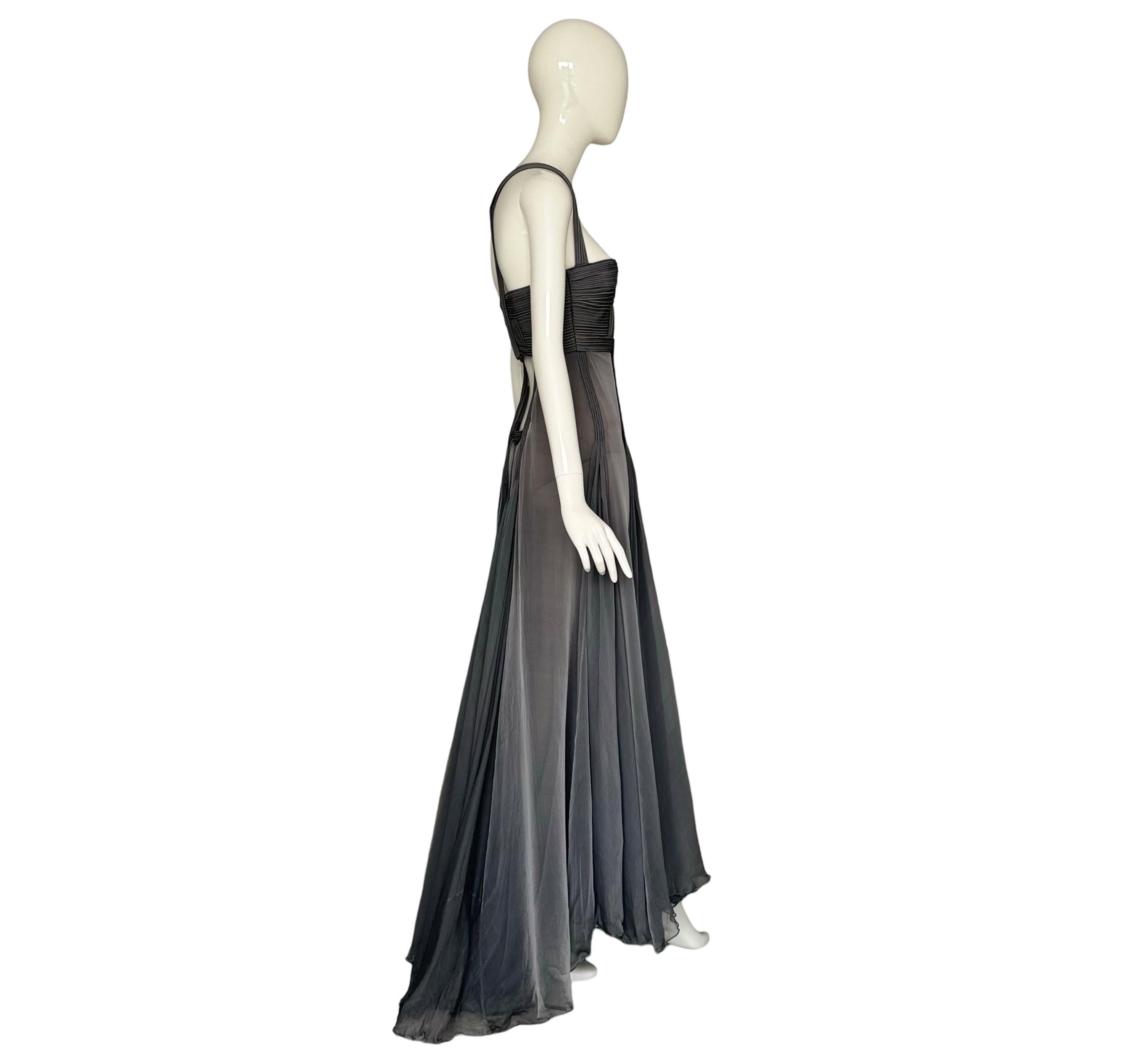 Vestido de seda de la pasarela Versace Otoño Invierno 2007 de Donatella Versace en venta 5