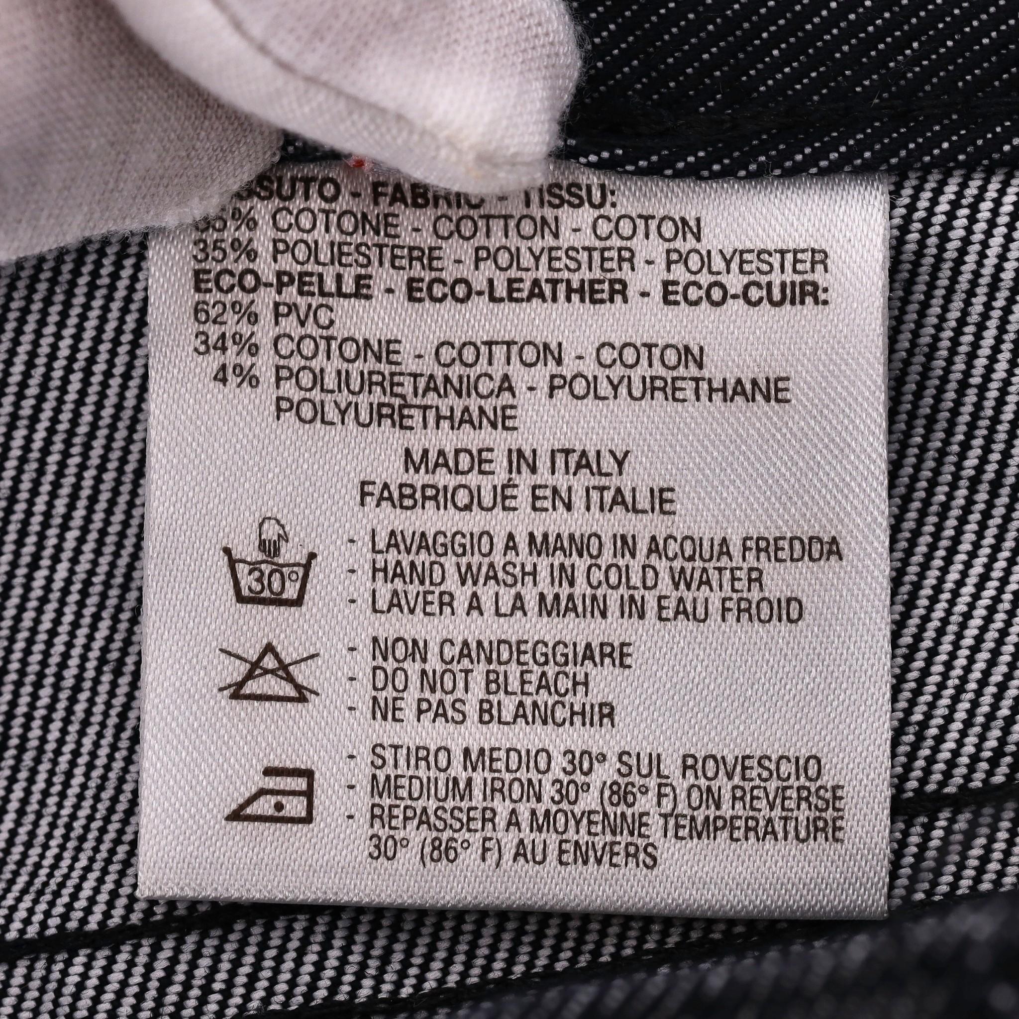 Jeans Versace in ecopelle e denim in vendita 6