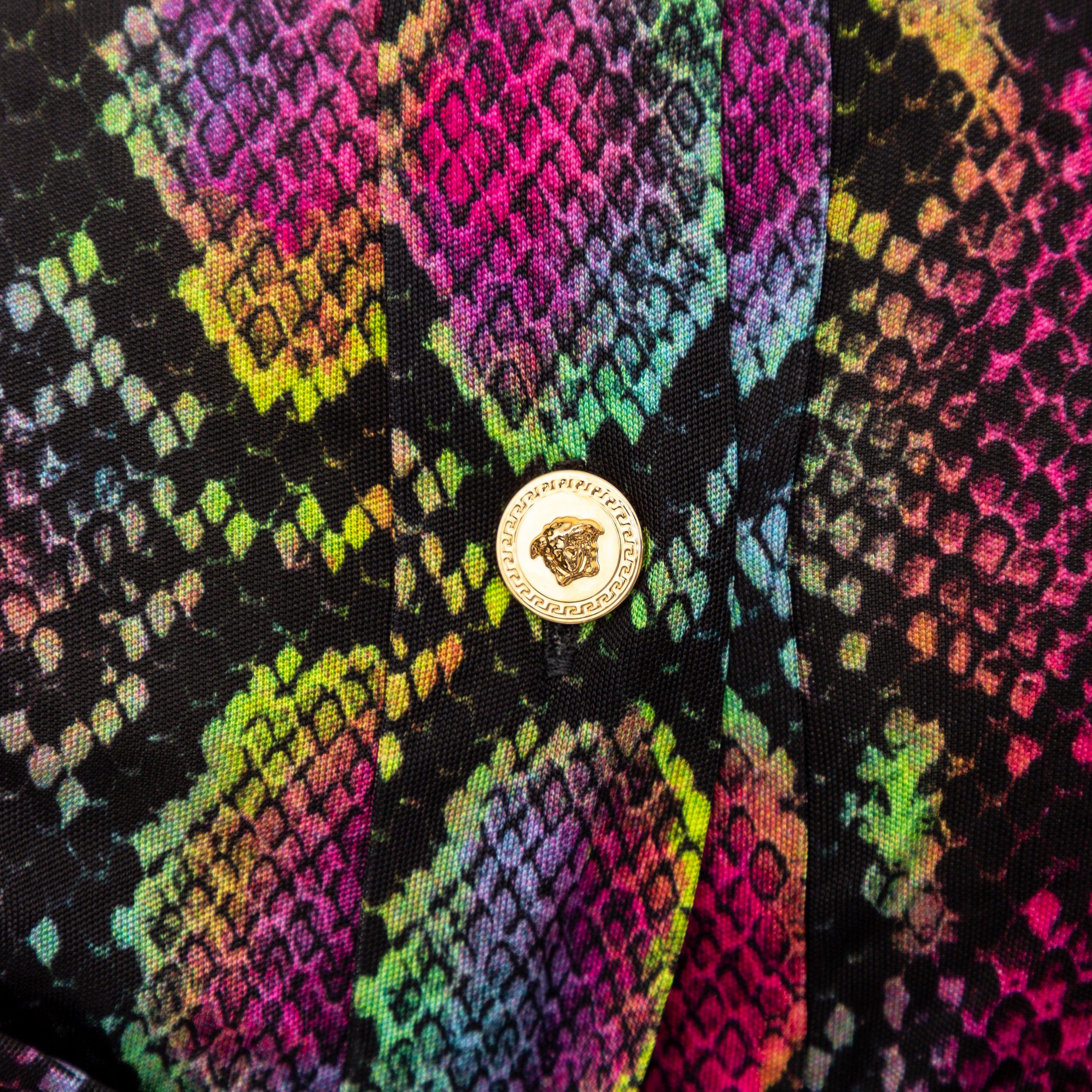 Women's Versace Fitted Snake Print Shirt - '10s