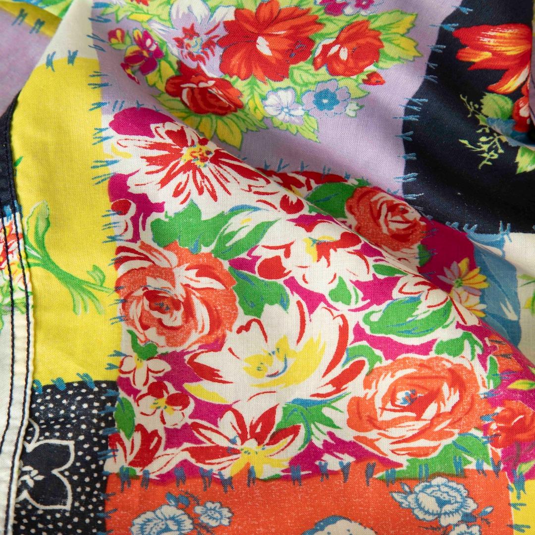 Versace Floral Patchwork Print Shirt Size S In New Condition For Sale In London, GB