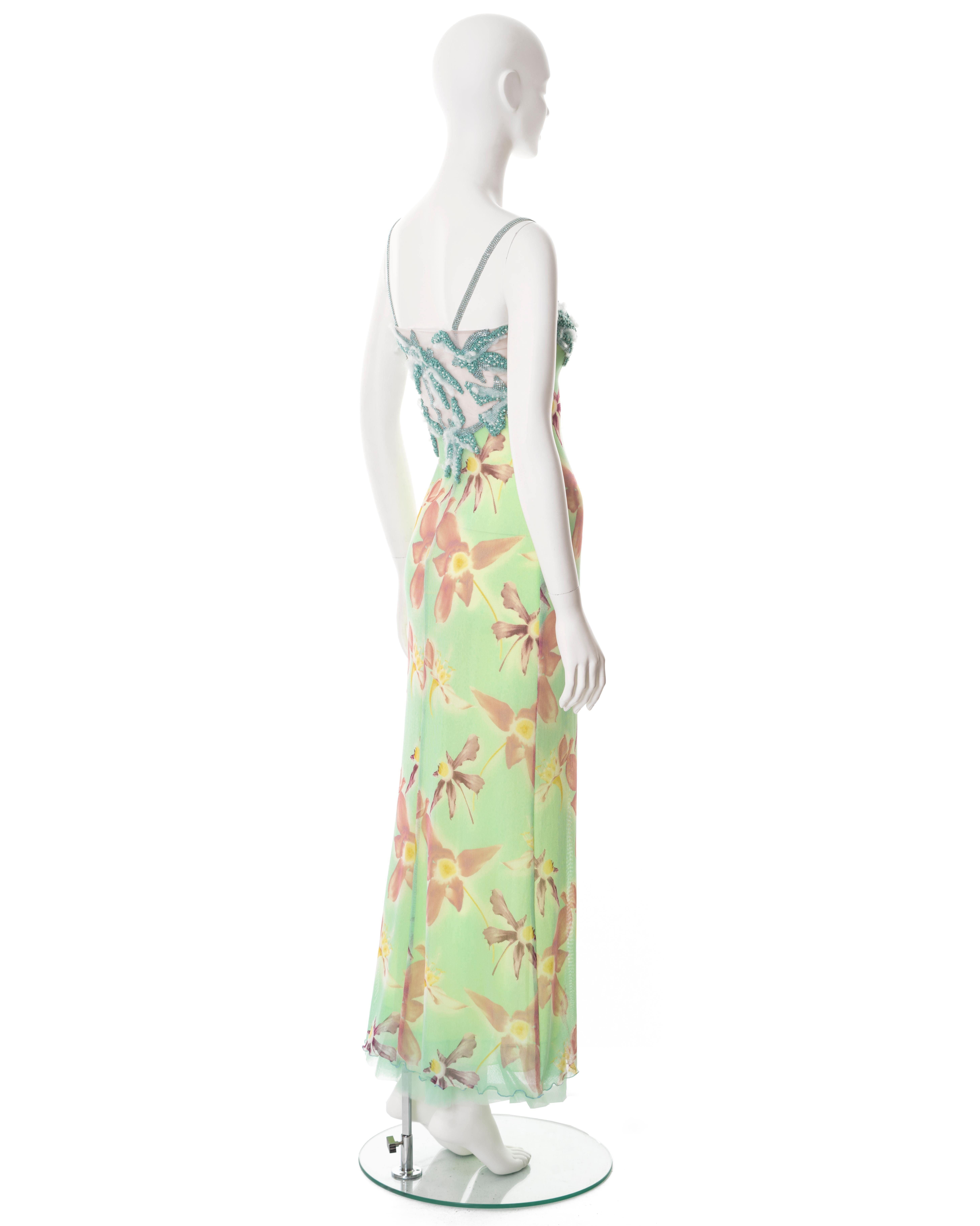 Versace floral tulle clearance dress