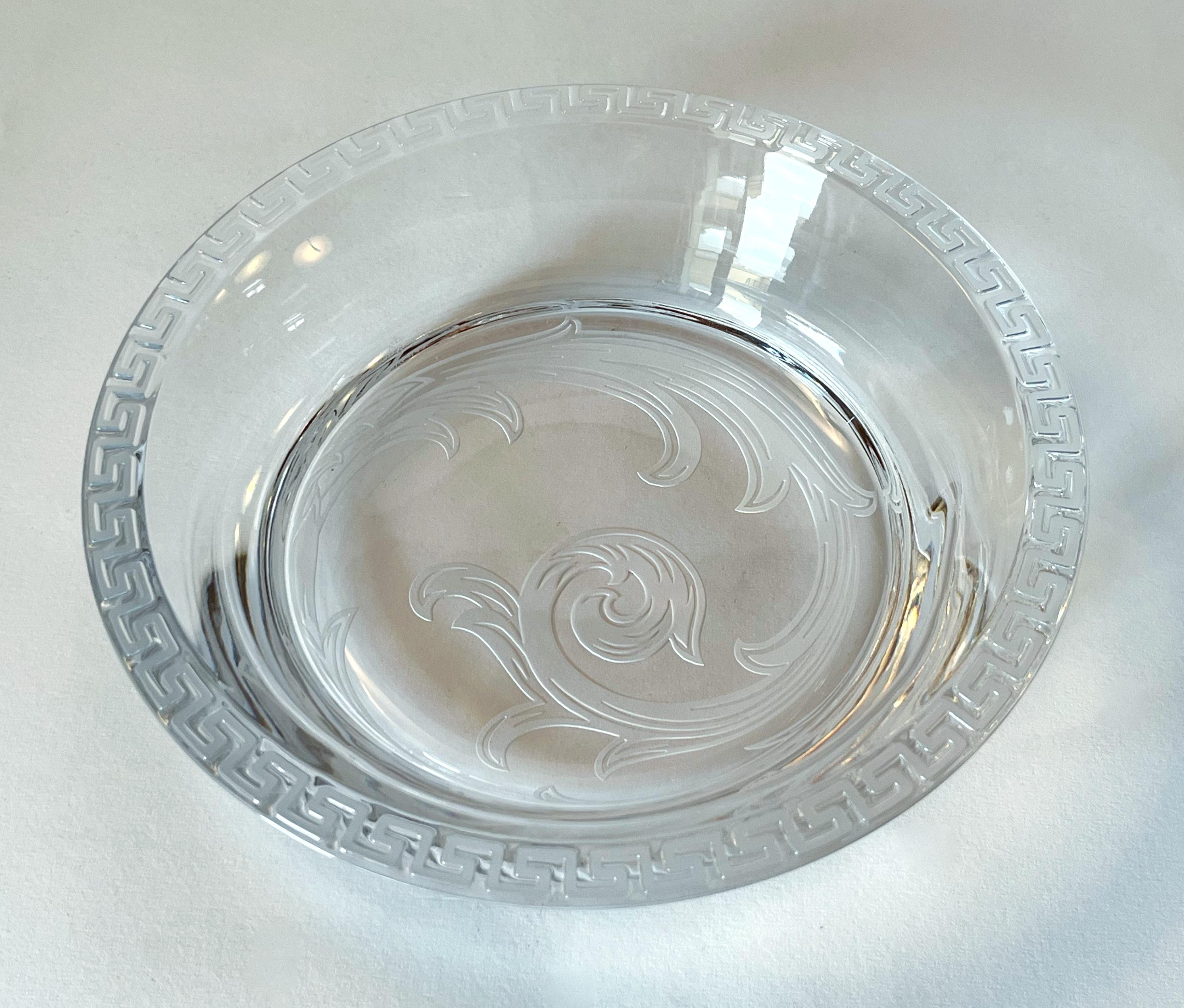 Tedesco Ciotola di cristallo Versace per Rosenthal in vendita