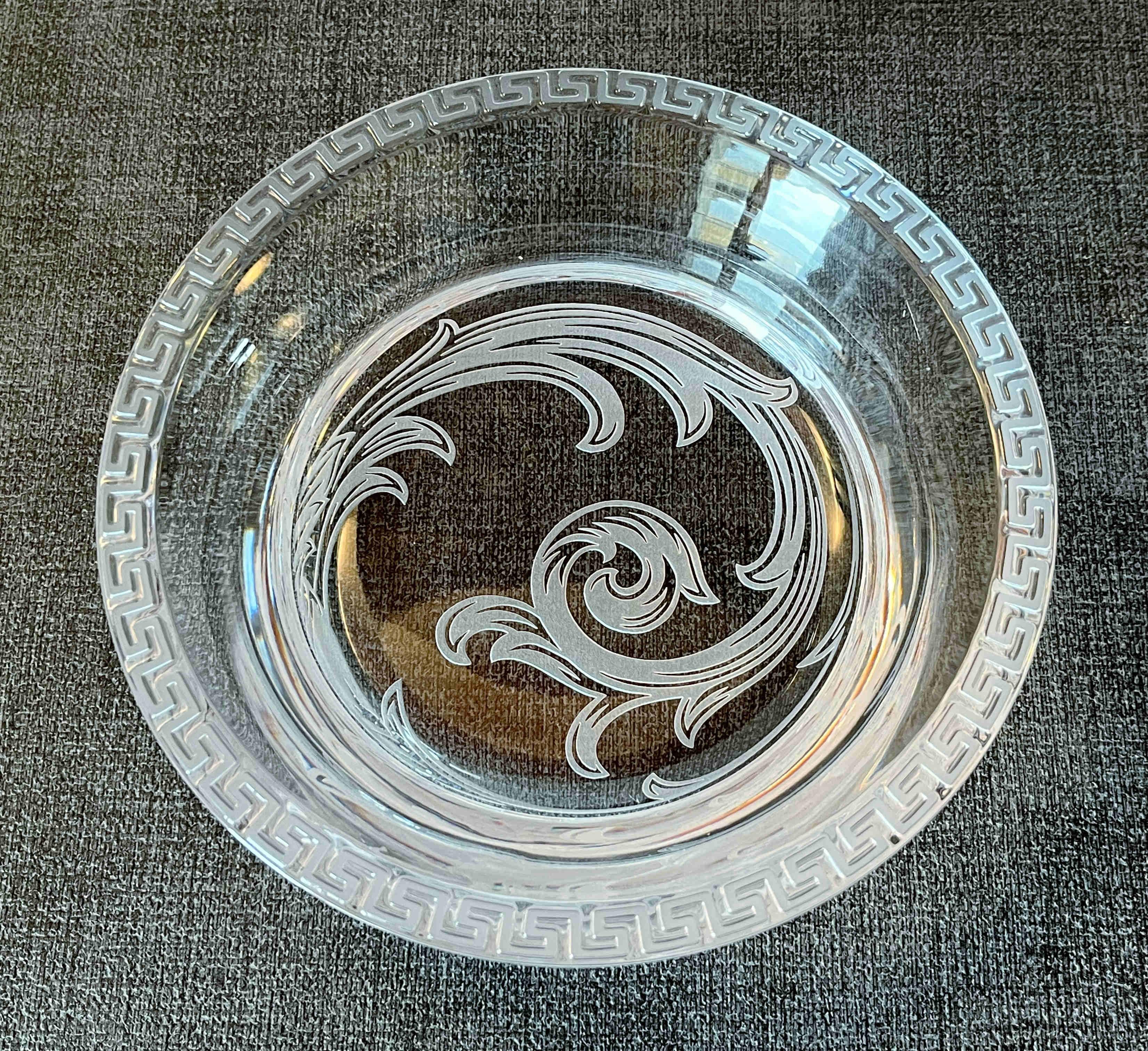 Vetro Ciotola di cristallo Versace per Rosenthal in vendita