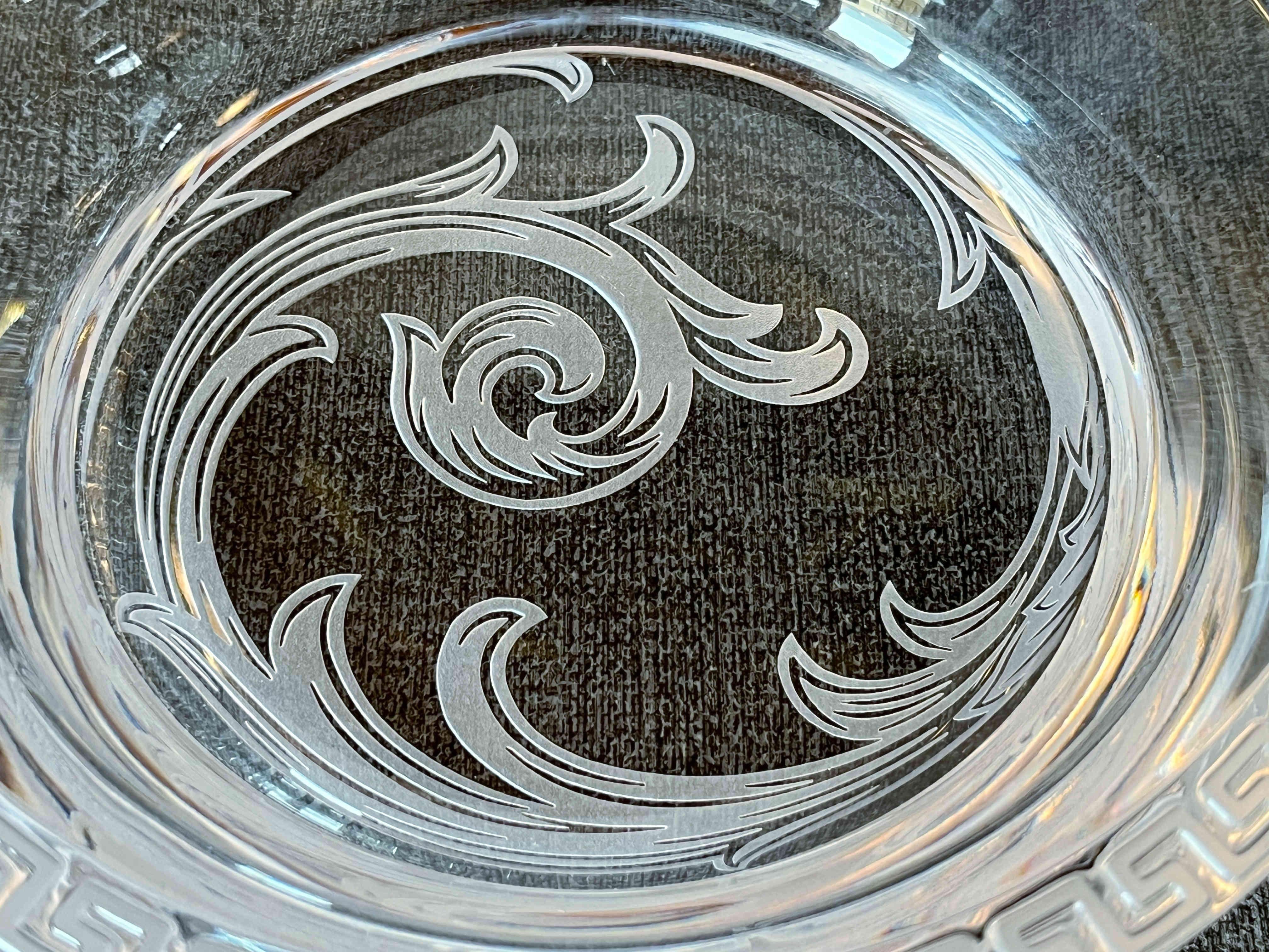Ciotola di cristallo Versace per Rosenthal in vendita 1