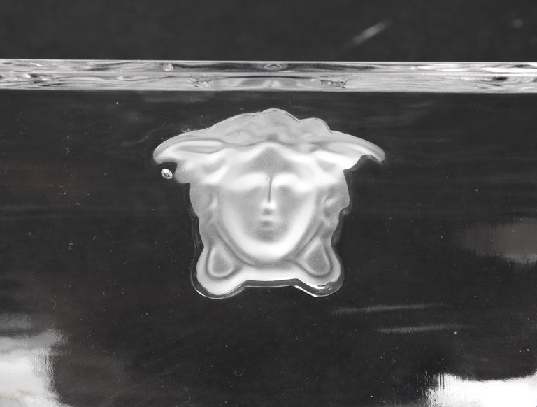 Versace For Rosenthal Medusa Crystal Bowl For Sale at 1stDibs