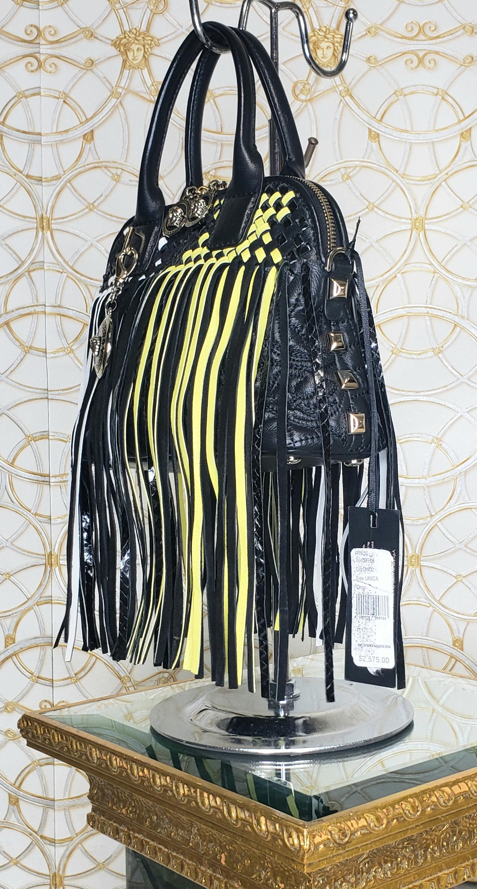 versace fringe bag