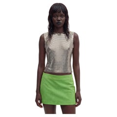 VERSACE GIANNI Silver oroton metal mesh vest FW 1994