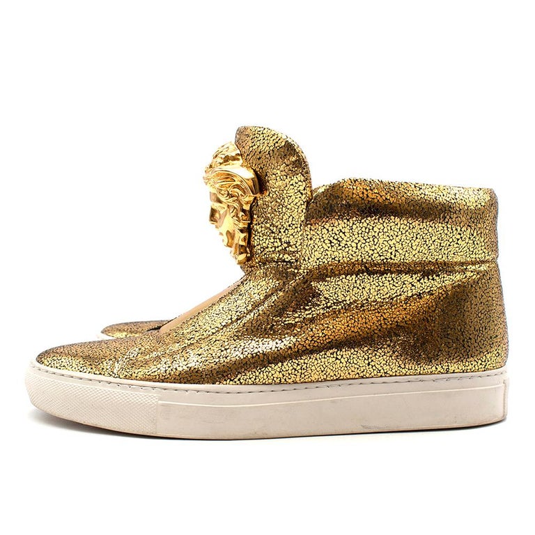 versace gold sneakers